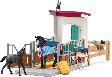 Schleich Box per cavalli con giumenta e puledro