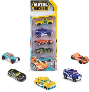 ZURU Metal Machines - Set di 5 auto