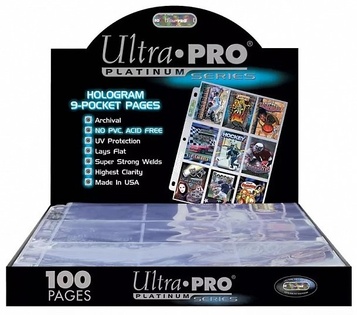 UltraPRO: copertine Platinum per 9 carte - 100 pz/confezione