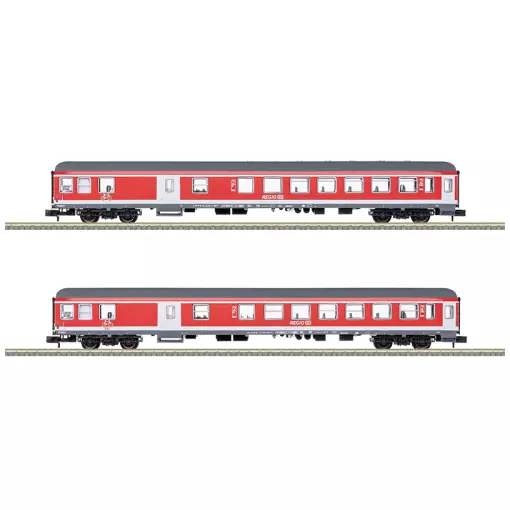 Coffret de voitures-voyageurs RE 7 Freizeitexpress Murgtäler - Minitrix T18258 - DB AG - N 1/160 - EP. VI - 2R
