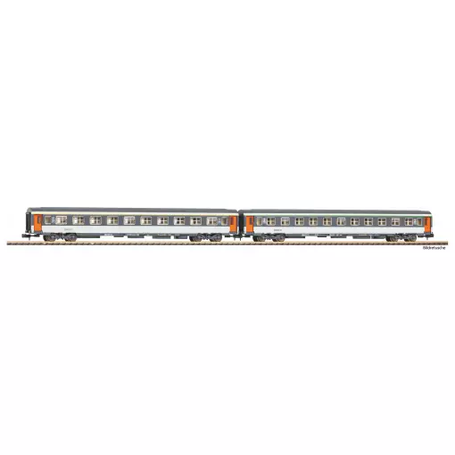 Coffret 2 Voitures à Compartiments - Piko 94505 - N 1/160 - SNCF - EP IV/V - 2R