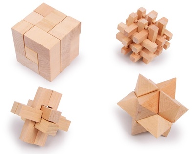 Puzzle in legno Small Foot set 4 pz