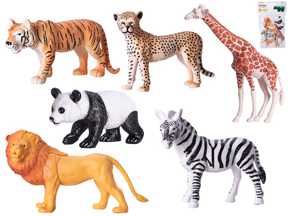 Animali safari 10-19cm 6pz