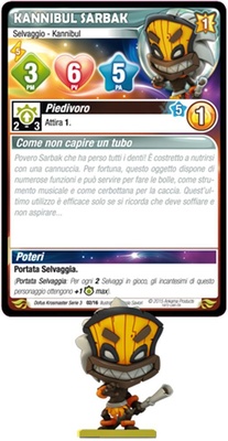 Krosmaster Arena Collection Serie 3: KANNIBUL SARBAK 02/16 Statuetta Miniatura