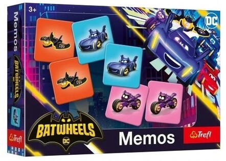 Trefl Batwheels Pexeso Parco veicoli di Batman