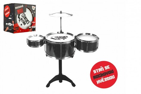 Kit batteria ROCK STAR in plastica con accessori