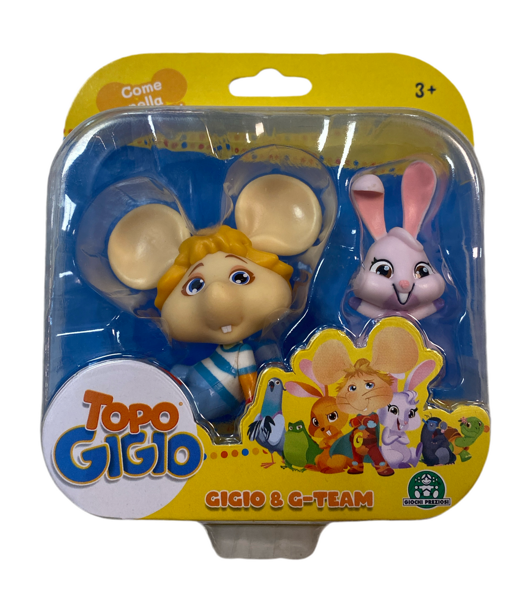Topo Gigio - Gigio e G Team - Pack 2 personaggi 12 cm