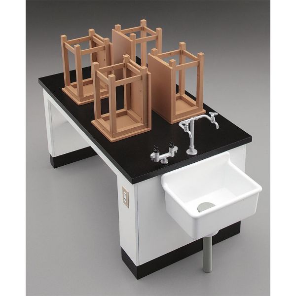 Hasegawa - 1/12 Science Room Desk & Chair