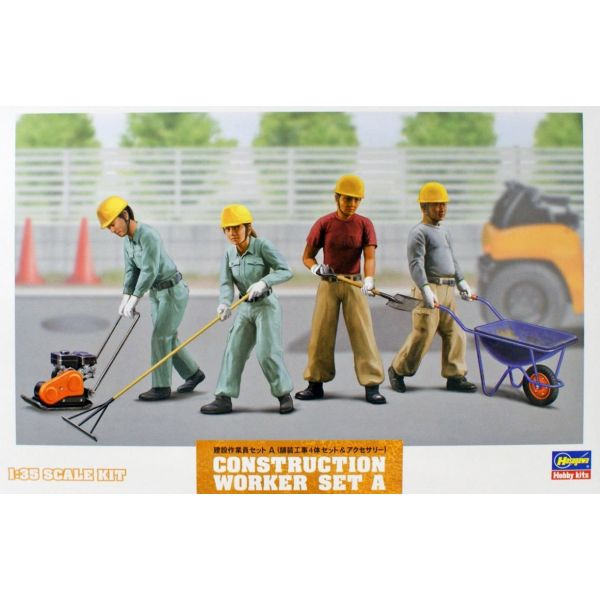 Hasegawa - 1/35 Bauarbeiter Set A