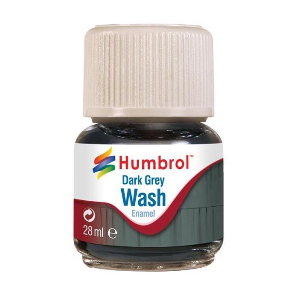 Humbrol - 28ml Enamel Wash Dark Grey (Hav0204)