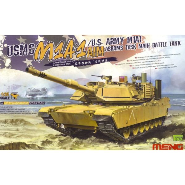 Meng - 1/35 USMC M1A1 AIM / US-Army M1A1 Abrams TUSK