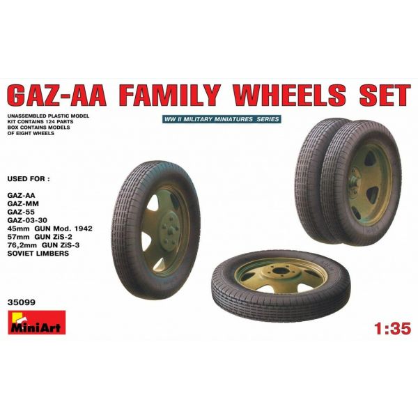 Miniart - Gaz-aa Family  Wheels Set (Min35099)