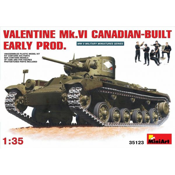 Miniart - Valentine Mk 6. Canadian Built Early (Min35123)
