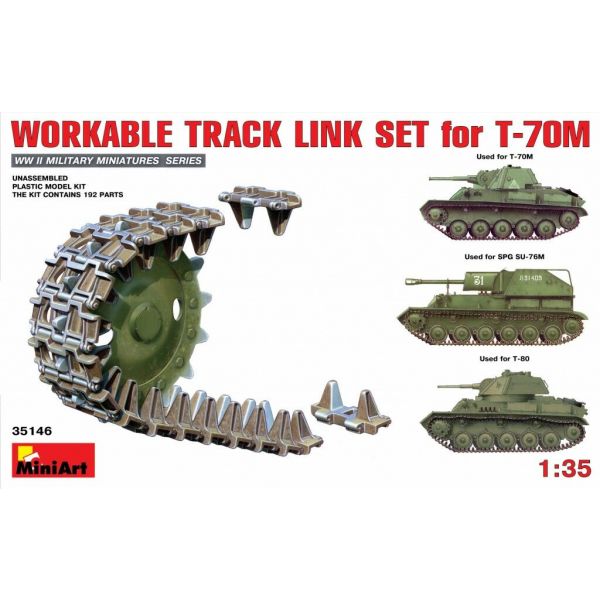 Miniart - Workable Track Link Set For T-70m L.tank (Min35146)
