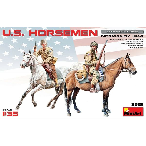 Miniart - U.s. Horsemen. Normandy 1944 (Min35151)