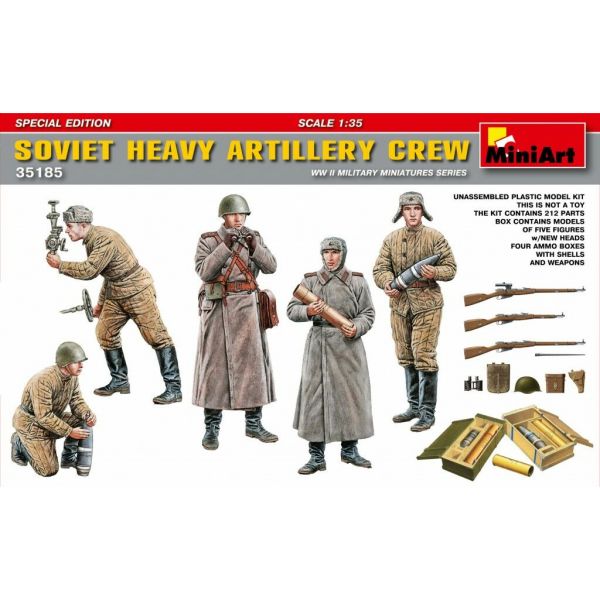 Miniart - Soviet Heavy Artillery Crew. S.e. (Min35185)