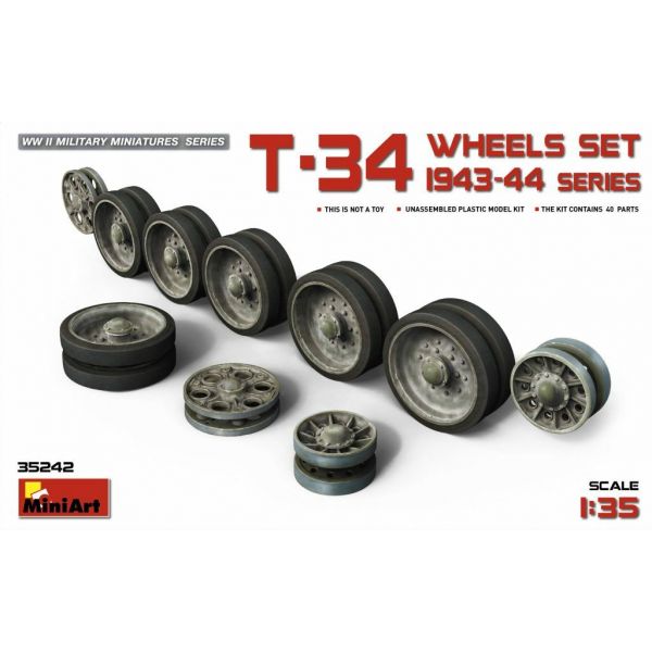Miniart - T-34 Wheels Set. 1943-44 Series (Min35242)