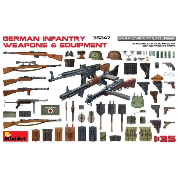 Miniart - German Infantry Weapons & Equipment (Min35247)