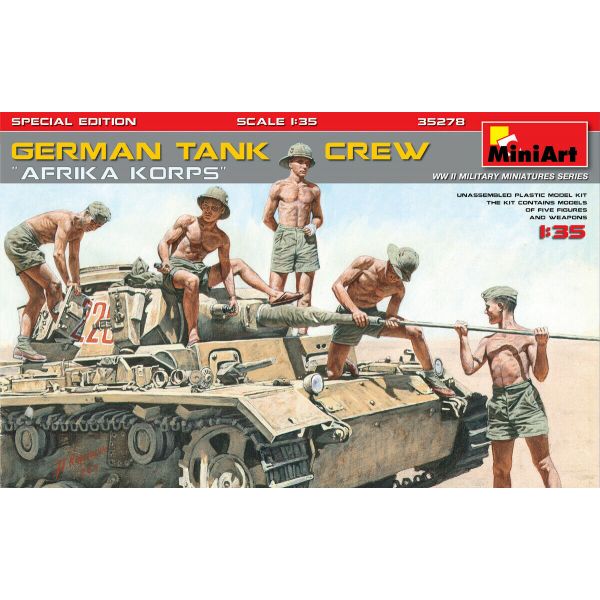 Miniart - German Tank Crew.”afrika Korps”. S.e. (Min35278)