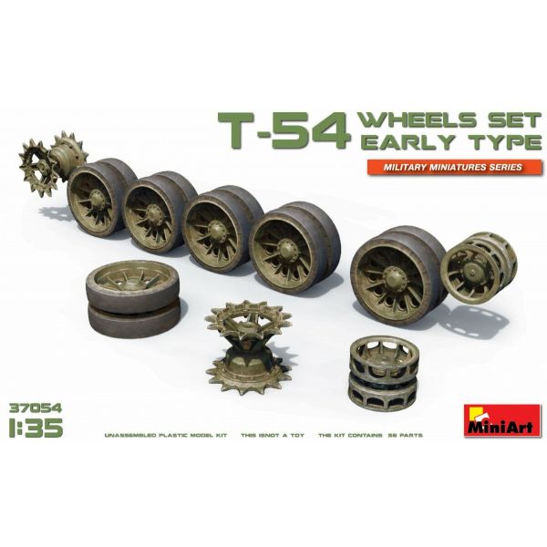 Miniart - T-54 Wheels Set. Early Type (Min37054)