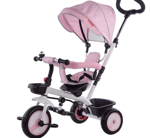 Passeggino / Triciclo Rosa con seduta girevole