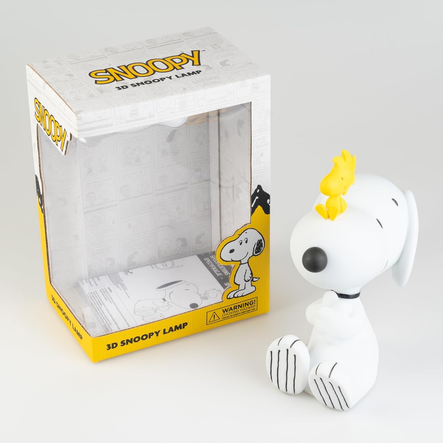 LAMPADA NOTTURNA SNOOPY CON CAVO USB O BATTERIE