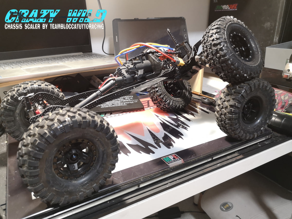 Telaio Carbonio Crazy Wild Per Traxxas TRX-4 passo 312mm