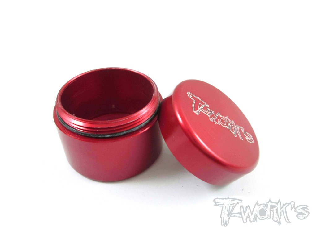Contenitore per grasso in alluminio grande  colori selezionabili TA-033 Aluminum Grease Holder ( Large ) -Red