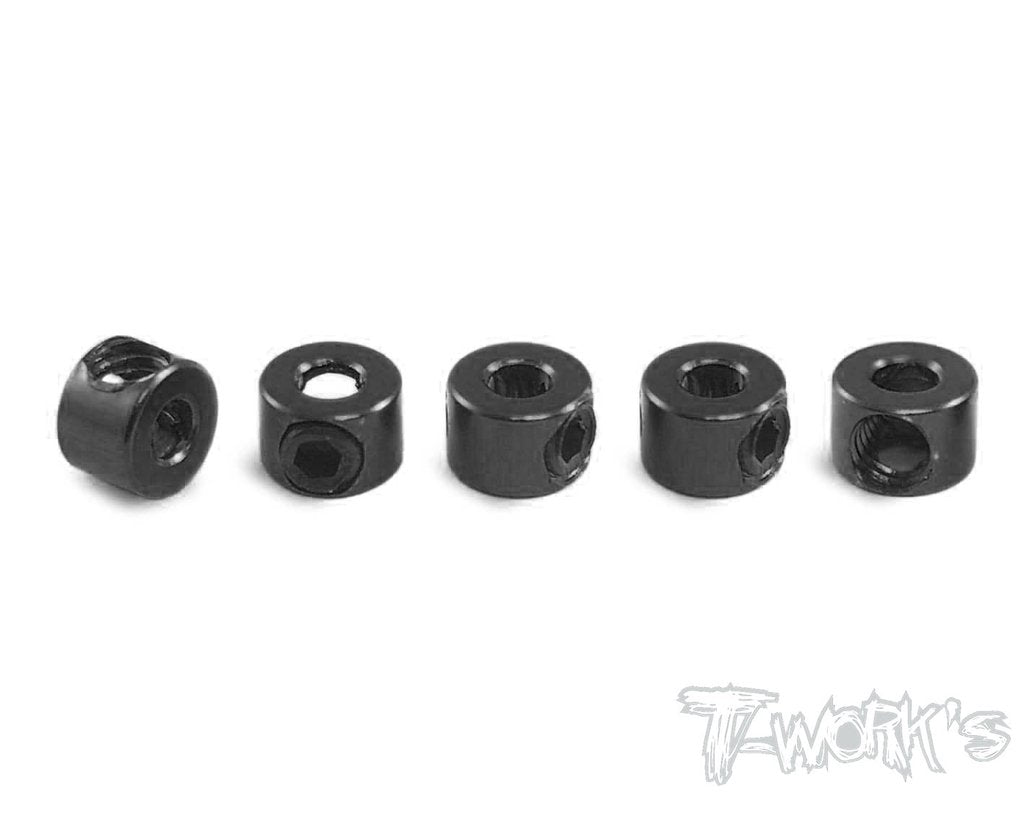 TA-041 Aluminum Anti-Roll Bar Collar 5 pcs  colori selezionabili, -Black