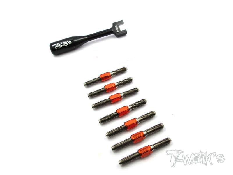 TB-067H Hybrid Titanium Turnbuckle Set For Xray T4'15/T4'16/T4'17/T4'18/T4'19