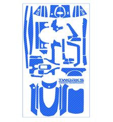 3D Graphite Sticker (For Sanwa M12)-Blue