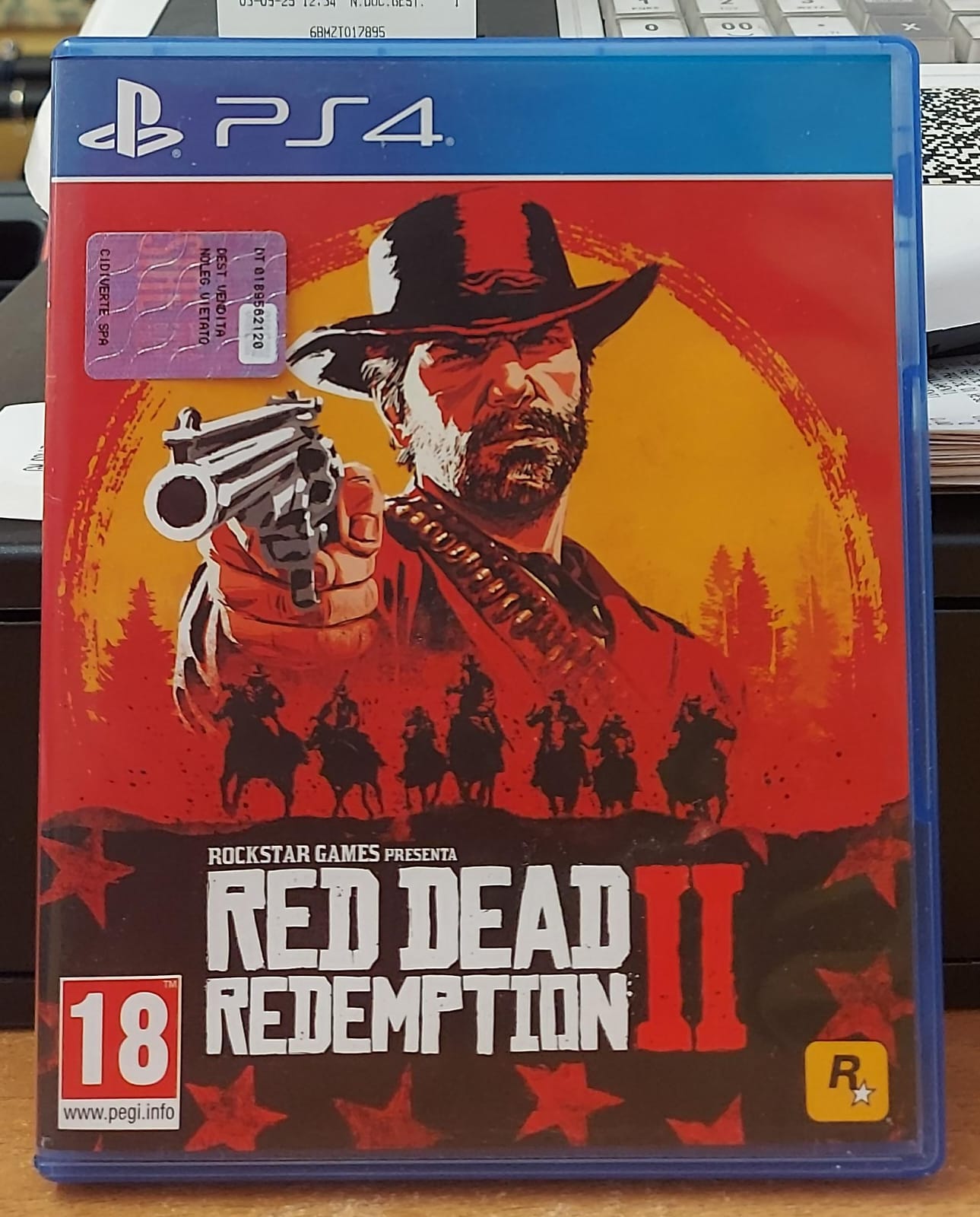 RED DEAD REDEMPTION 2 CON MAPPA FOTOCOPIATA A COLORI