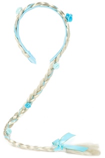 Set di bellezza fascia per capelli principessa del ghiaccio con treccia 90 cm