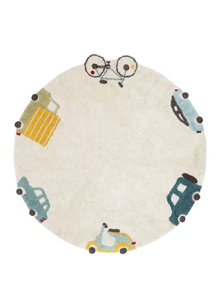 LORENA CANALS TAPPETO TONDO LAVABILE WHEELS - ECO CITY