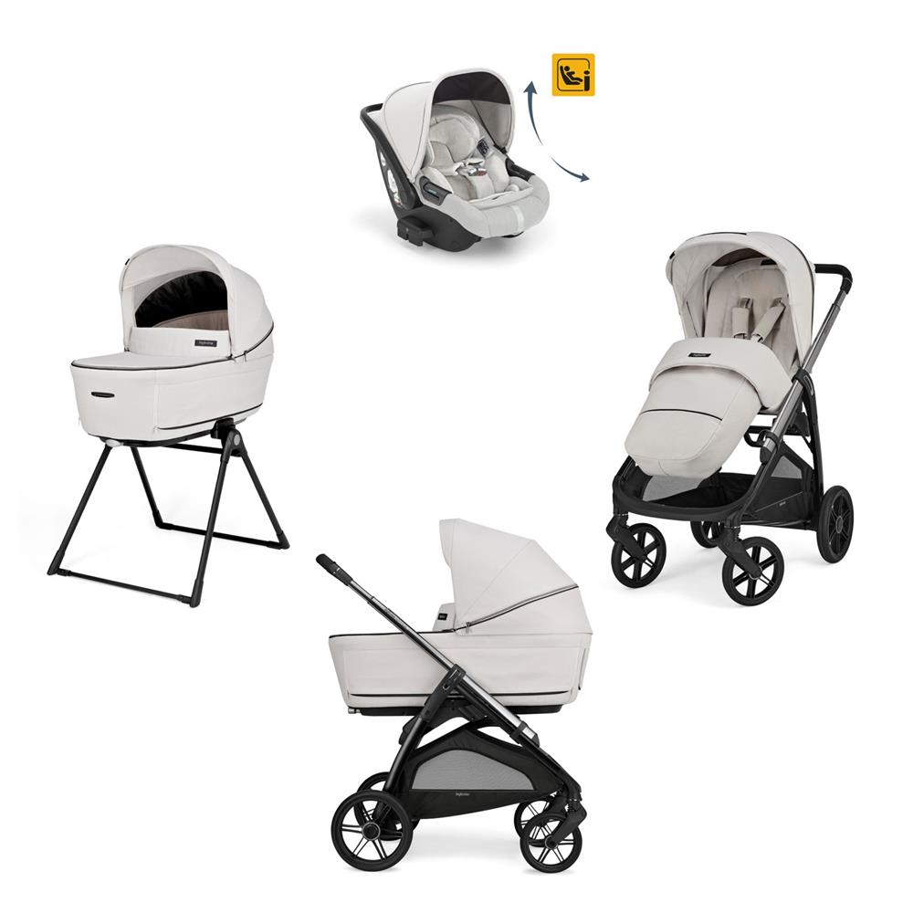 INGLESINA TRIO SYSTEM QUATTRO APTICA OPAL AVORY CON TELAIO LITIO BLACK E SEGG. DARWIN INFANT RECLINE KA62S0OPI