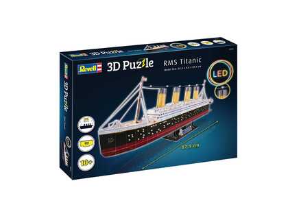 Puzzle 3D REVELL 00154 - RMS Titanic (edizione LED)