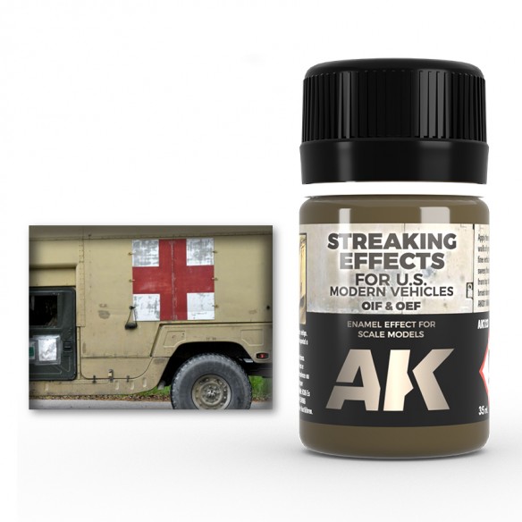 AK Enamel - Streaking Effects for U.S. Modern Vehicles OIF & OEF (35ml) - AK123