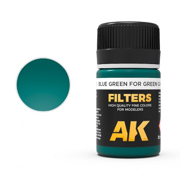 AK Filters - Blue Green for Green Camo Filter (35ml) - AK4162