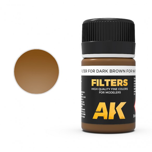 AK Filters - Filter For Dark Brown For Nato Vehicles (35ml) - AK076