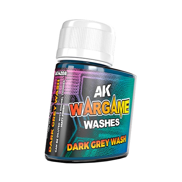 AK Wargame Washes - Dark Grey Wash (35ml) - AK14208
