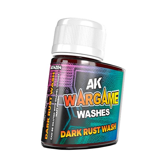 AK Wargame Washes - Dark Rust Wash (35ml) - AK14204