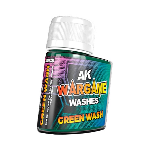 AK Wargame Washes - Green Wash (35ml) - AK14211