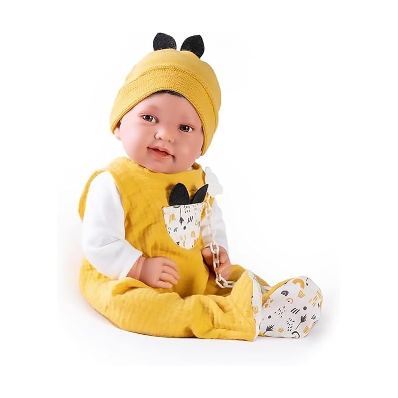 ANTONIO JUAN - Bambola Orecchiette Pipo neonato con cuscino – 33234