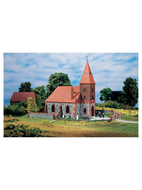 AUHAGEN 11405 Scala HO Chiesetta di campagna con muri in pietra
