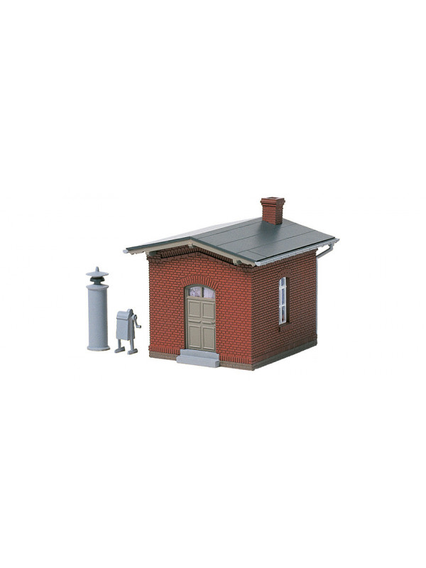 AUHAGEN 11382 Scala HO Garitta per passaggio a livello in mattoni