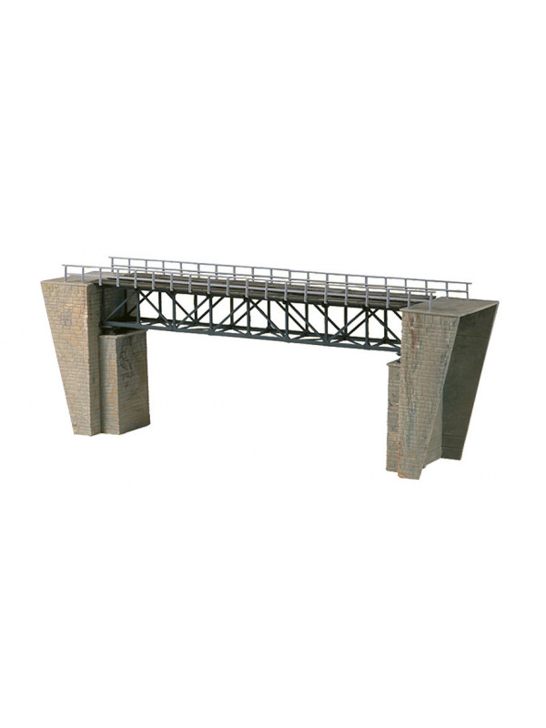 AUHAGEN 11364 Scala HO Ponte a travata metallica con piloni lateralil