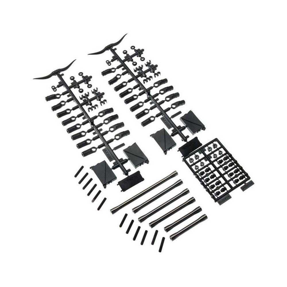 Axial Set di collegamento anteriore in alluminio per SCX10 II AX31465 (art. AXIC1465)