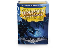 100 Sleeves Dragon Shield Standard CLASSIC NIGHT BLUE Bustine Protettive Blu Notte