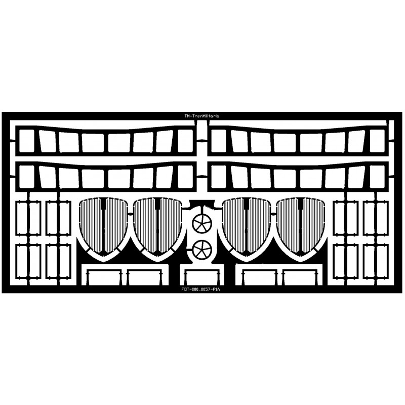 Piastrella per pezzi automobilistici 590. Trenmilitaria N-MAT-000-0019