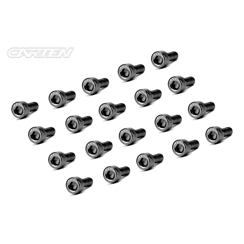 CARTEN Screw Set 12.9- CH M3x8(Black Nickel Coating) (20) Cylindrical head - [BCH0308]